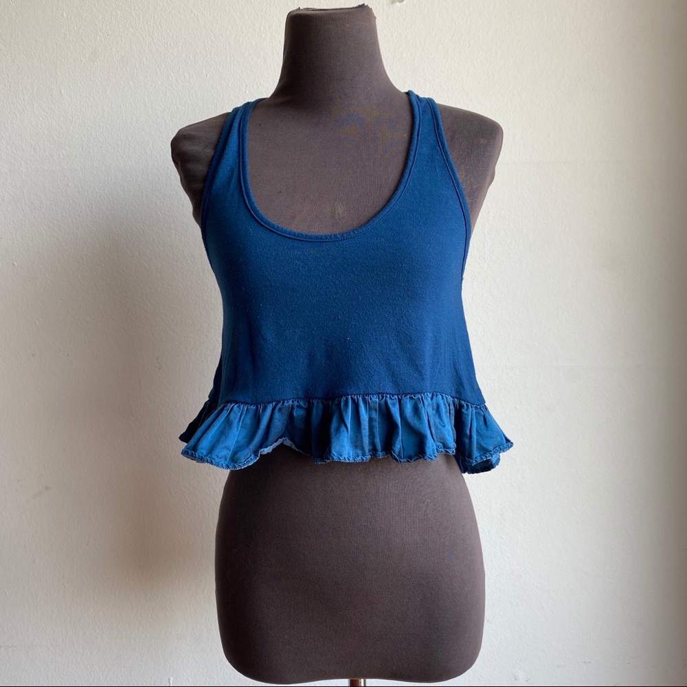 Steve Madden sz S cute ruffle crop top